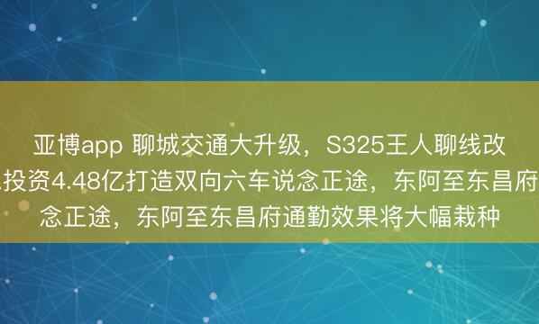 亚博app 聊城交通大升级,S325王人聊线改建工程启动招标,总投资4.48亿打造双向六车说念正途,东阿至东昌府通勤效果将大幅栽种
